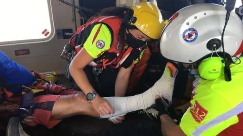 Rescate a un senderista