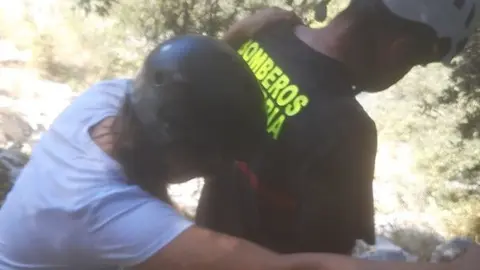 Rescate a una senderista