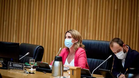 La ministra de Transici&oacute;n Ecol&oacute;gica y Reto Demogr&aacute;fico, Teresa Ribera, preside una Comisi&oacute;n de Transici&oacute;n Ecol&oacute;gica y Reto Demogr&aacute;fico del Congreso