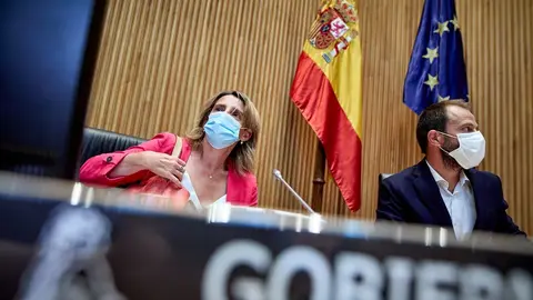 La ministra de Transici&oacute;n Ecol&oacute;gica y Reto Demogr&aacute;fico, Teresa Ribera, preside una Comisi&oacute;n de Transici&oacute;n Ecol&oacute;gica y Reto Demogr&aacute;fico, a 30 de agosto de 2021, en Madrid