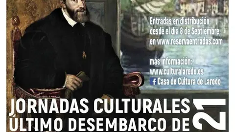 Cartel Jornadas Culturales Carlos V de Laredo