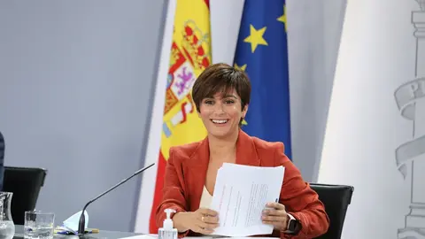 La ministra de Pol&iacute;tica Territorial y portavoz del Gobierno, Isabel Rodr&iacute;guez Garc&iacute;a, en una rueda de prensa posterior al Consejo de Ministros, a 31 de agosto de 2021, en Madrid, (Espa&ntilde;a). Durante la comparecencia han confirmado, entre otras cuestiones, q