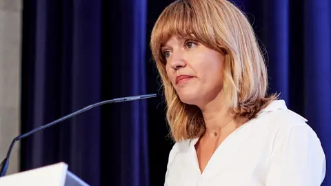 La ministra de Educaci&oacute;n y Formaci&oacute;n Profesional, Pilar Alegr&iacute;a, en el 35&ordm; Encuentro de la Econom&iacute;a Digital y las Telecomunicaciones este jueves 2 de septiembre de 2021 en el Palacio de la Magdalena de Santander