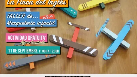 Cartel del taller de marqueter&iacute;a.