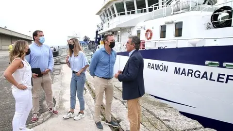 Visita del consejero de Medio Ambiente, Guillermo Blanco a la boya oceanogr&aacute;fica 'Augusto Gonz&aacute;lez Linares'
