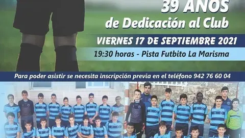 Cartel del homenaje a Santi.