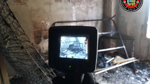 Incendio en una vivienda de la calle Guti&eacute;rrez Solana de Santander