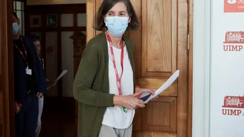 Archivo - La hasta ahora rectora de la Universidad Internacional Men&eacute;ndez Pelayo, Mar&iacute;a Luz Mor&aacute;n 