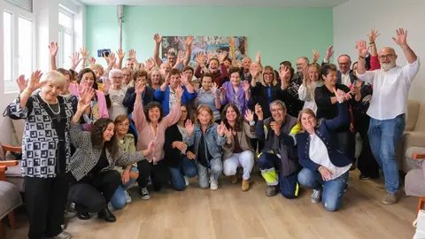 11:30 horas. Campoo de Yuso. La consejera de Empleo y Pol&iacute;ticas Sociales, Eugenia G&oacute;mez de Diego, visita el centro comunitario de UNATE en Campoo de Yuso y mantiene una reuni&oacute;n con sus responsables. 23 de septiembre de 2022 &copy; Ra&uacute;l Lucio