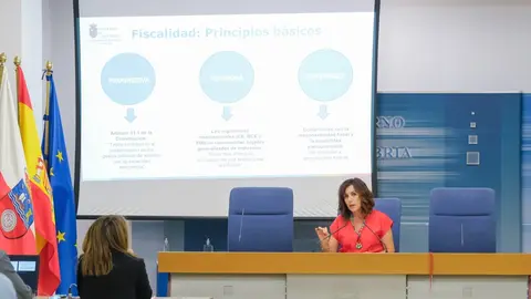 12:00 horas. Sala de prensa del Gobierno de Cantabria. La consejera de Econom&iacute;a y Hacienda, Ana Bel&eacute;n &Aacute;lvarez, comparece, en rueda de prensa, con motivo de la pol&iacute;tica fiscal del Gobierno. 21 de octubre de 2022 &copy; Ra&uacute;l Lucio