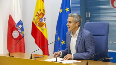 10:15 horas. Sala de prensa del Gobierno de Cantabria
El vicepresidente y consejero de Universidades, Igualdad, Cultura y Deporte, Pablo
Zuloaga, informa, en rueda de prensa, de los acuerdos del Consejo de Gobierno. 27 OCTUBRE 2022 &copy; Miguel De la Parra