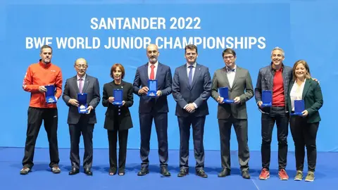 12:00 horas. Palacio de los Deportes de Santander. El vicepresidente y consejero de Universidades, Igualdad, Cultura y Deporte, Pablo Zuloaga, asiste a las finales del torneo individual del Campeonato del Mundo Junior de B&aacute;dminton Santander 2022. 30 de octubre de 2022 &copy; Ra&uacute;l Lucio