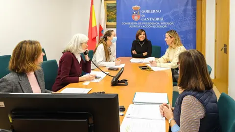 10:30 horas. Gobierno de Cantabria. 4&ordf; planta. La consejera de Presidencia, Interior, Justicia y Acci&oacute;n Exterior, Paula Fern&aacute;ndez Via&ntilde;a, interviene de manera telem&aacute;tica en la Comisi&oacute;n Direcci&oacute;n Escuela Protecci&oacute;n Civil. 13 de diciembre de 2022 &copy; Ra&uacute;l Lucio