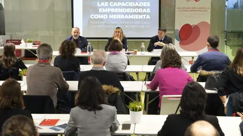 09:00 horas. Espacios CISE. Escuela T&eacute;cnica Superior de Caminos, Canales y Puertos de la Universidad de Cantabria (tercera planta)
La consejera de Empleo y Pol&iacute;ticas Sociales, Eugenia G&oacute;mez de Diego, inaugura  la Jornada `Las Capacidades Emprendedoras como herramienta para Impulsar la Empleabilidad, la Empresa y la Econom&iacute;a Social
NR
25 ENE 23