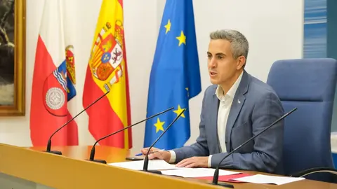 10:30 horas. Sala de prensa del Gobierno de Cantabria. El vicepresidente y consejero de Universidades, Igualdad, Cultura y Deporte, Pablo Zuloaga, informa, en rueda de prensa, de los acuerdos del Consejo de Gobierno. 17 de noviembre de 2022 &copy; Ra&uacute;l Lucio