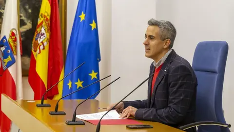 11:15 horas. Sala de escape La Clave. Calle Miguel Unamuno, Santander
El vicepresidente y consejero de Universidades, Igualdad, Cultura y Deporte, Pablo
Zuloaga, presenta el Bono Cooltura Joven. 23 febrero 2023 &copy; Miguel De la Parra