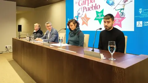 10:30 horas. Sala 30 a&ntilde;os. Palacio de Festivales de Cantabria.  El vicepresidente y consejero de Universidades, Igualdad, Cultura y Deporte, Pablo Zuloaga, presenta el programa De la Carpa al Pueblo. 7 de marzo de 2023 &copy; Ra&uacute;l Lucio