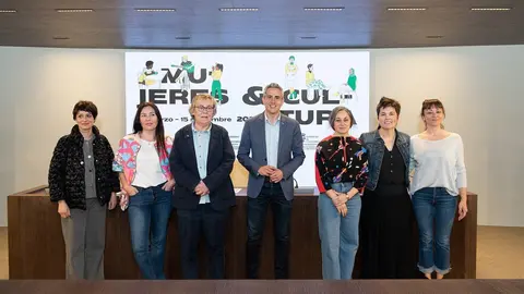 12:00 horas. Sala 30 a&ntilde;os. Palacio de Festivales de Cantabria
El vicepresidente y consejero de Universidades, Igualdad, Cultura y Deporte, Pablo
Zuloaga, presenta el programa &lsquo;Mujeres y cultura 2023&rsquo;. 16 MARZO 2023 &copy; Miguel De Arriba