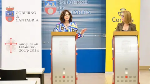 09:30 horas. Sala de Prensa del Gobierno de Cantabria. La consejera de Econom&iacute;a y Hacienda, Ana Bel&eacute;n &Aacute;lvarez, y la directora de Relaciones Institucionales de Correos, Nuria Lera, informan sobre un nuevo m&eacute;todo de pago de tributos auton&oacute;micos. 29 de marzo de 2023 &copy; Ra&uacute;l Lucio