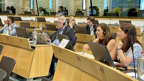 La consejera de Presidencia, Interior, Justicia y Acci&oacute;n Exterior, Paula Fern&aacute;ndez, interviene en la reuni&oacute;n del Grupo Pol&iacute;tico Renew del Comit&eacute; de las Regiones (CdR).
24 JUN 23