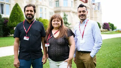 6/7/23  SANTANDER
uimp 
Alergias alimentarias: un nuevo reto para el siglo XXI
Elena Molina, Instituto de Investigaci&oacute;n en Ciencias de la Alimentaci&oacute;n; Javier Molina, Hospital Universitario de C&aacute;ceres. Experto en esofagitis eosinof&iacute;lica, enfermedad al&eacute;rgica que se describi&oacute; hace justo ahora 30 a&ntilde;os; Daniel Lozano Ojalvo

FOTO: Juan Manuel Serrano Arce

