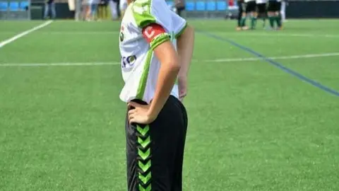 Luc&iacute;a jug&oacute; 5 temporadas en el Racing de Santander