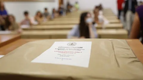 VALLADOLID. 08/06/22. EUROPA PRESS/ LOURDES AZA&Ntilde;A. La Universidad de Valladolid celebra la prueba de evaluaci&oacute;n de Bachillerato para el acceso a la Universidad (EBAU).