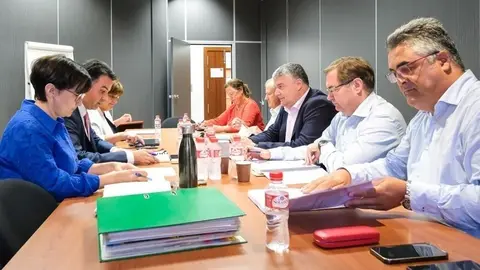 11:00 horas - Casa de Piedra. Santander. El consejero de Econom&iacute;a, Hacienda y Fondos Europeos, Luis &Aacute;ngel Ag&uuml;eros, preside la reuni&oacute;n del Consejo Ejecutivo del ICAF. 9 de octubre de 2023 &copy; Ra&uacute;l Lucio