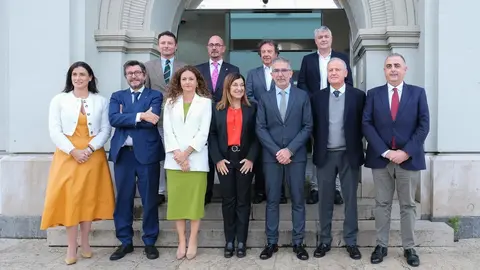 11:00 horas. Palacete del Embarcadero. La presidenta de Cantabria, Mar&iacute;a Jos&eacute; S&aacute;enz de Buruaga, asiste a la toma de posesi&oacute;n de C&eacute;sar D&iacute;az como presidente de la Autoridad Portuaria de Santander. 27 de octubre de 2023 &copy; Ra&uacute;l Lucio