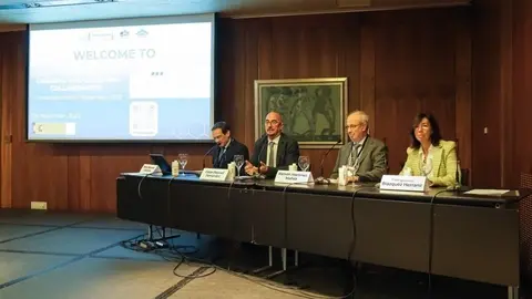 9:00.- Hotel Santemar. El consejero de Salud, C&eacute;sar Pascual, inaugura las Jornadas Anuales 2023 CIBEREHD (Centro de investigaci&oacute;n Biom&eacute;dica en Red Enfermedades Hep&aacute;ticas y Digestivas) con CIBER-BBN. 6 de noviembre de 2023 &copy; Ra&uacute;l Lucio