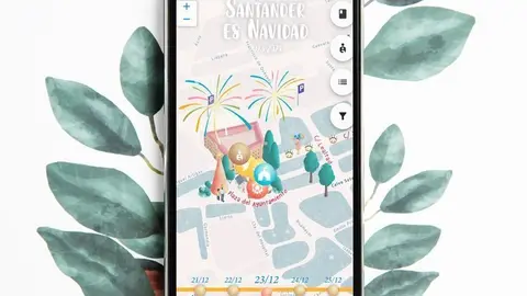 Nature mobile phone screen mockup