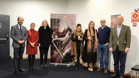 20:30 horas. Teatro Municipal Concha Espina. Torrelavega. La consejera de Cultura, Turismo y Deporte, Eva Guillermina Fern&aacute;ndez, asiste al Concierto de la Joven Orquesta Nacional de Espa&ntilde;a. 18 de enero de 2024 &copy; Ra&uacute;l Lucio