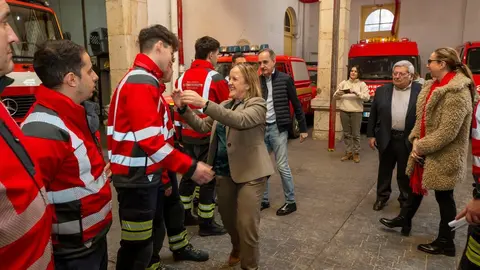13:00 horas. Plaza de Numancia. Santander
La consejera de Presidencia, Justicia, Seguridad y Simplificaci&oacute;n Administrativa,
Isabel Urrutia, visita la sede de los bomberos voluntarios. 13 feb 24 &copy; Miguel De la Parra