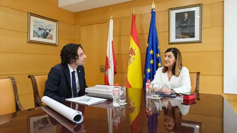 09:30.- Gobierno de Cantabria. La presidenta del Gobierno, Mar&iacute;a Jos&eacute; S&aacute;enz de Buruaga, recibe al alcalde de El Astillero, Javier Fern&aacute;ndez Sober&oacute;n. 14 de febrero de 2024 &copy; Ra&uacute;l Lucio
