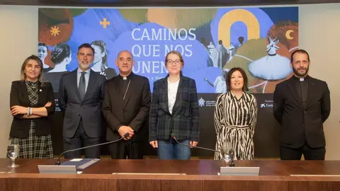 12:00 horas. Palacio de Festivales de Cantabria. Sala 30 a&ntilde;os 
La consejera de Cultura, Turismo y Deporte, Eva Guillermina Fern&aacute;ndez; la directora territorial de la Fundaci&oacute;n "la Caixa" en Asturias y Cantabria, Irene Agudo, y el obispo de Santander, Arturo Ros, presentan, en rueda de prensa, el ciclo 'Caminos que nos unen. M&uacute;sica y Patrimonio 2024'.