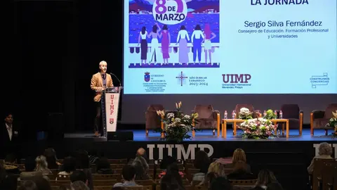 09:15 horas. Paraninfo de Las Llamas. Universidad Internacional Men&eacute;ndez Pelayo (UIMP). El consejero de Educaci&oacute;n, Formaci&oacute;n Profesional y Universidades, Sergio Silva, inaugura la Jornada formativa para docentes con motivo del D&iacute;a Internacional de la Mujer. 4 de marzo de 2024 &copy; Ra&uacute;l Lucio