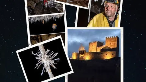 Cartel anunciador de la muestra fotográfica en el castillo de Argüeso