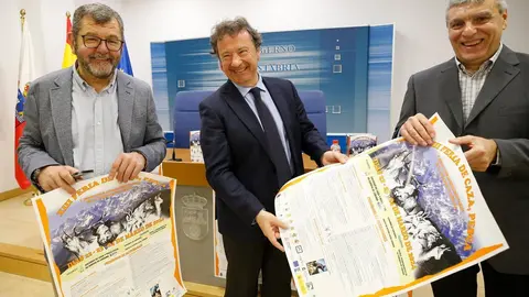 El consejero de Desarrollo Rural, Ganader&iacute;a, Pesca y Alimentaci&oacute;n, Pablo Palencia, presenta, en rueda de prensa, la XIII Feria de Caza, Pesca y Productos Agroalimentarios de la comarca de Li&eacute;bana.
19 MAR 24