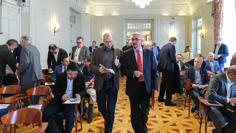 12:00horas. Palacio de la Magdalena. El consejero de Salud, C&eacute;sar Pascual, inaugura la Jornada Salud Digital &ldquo;Salud Digital en el contexto de Agenda Digital de Cantabria. Cooperaci&oacute;n con la industria a trav&eacute;s de los Fondos Europeos&rdquo;. 19 de marzo de 2024 &copy; Ra&uacute;l Lucio