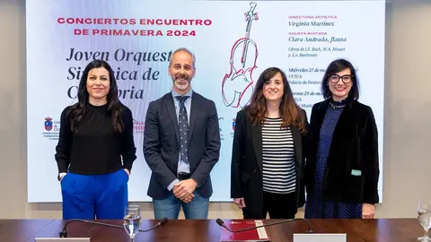 10:00 horas. Palacio de Festivales de Cantabria. Sala 30 a&ntilde;os
El consejero de Educaci&oacute;n, Formaci&oacute;n Profesional y Universidades, Sergio Silva, presenta la Joven Orquesta Sinf&oacute;nica de Cantabria (JOSCAN). 22 MARZO 2024 &copy; Miguel De Arriba