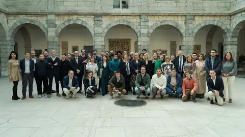 Jornada " Dialogo joven europa " en la sala polivalente del Parlamento de Cantabria.