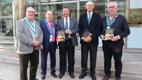 10:00 horas. Sala de Prensa del Gobierno de Cantabria. El consejero de Desarrollo Rural, Ganader&iacute;a, Pesca y Alimentaci&oacute;n, Pablo Palencia, presenta, en rueda de prensa, el libro 'Queso, coraz&oacute;n y vida'. 4 de abril de 2024 &copy; Ra&uacute;l Lucio