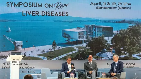 11:30 horas. Centro Bot&iacute;n. El consejero de Salud, C&eacute;sar Pascual, inaugura el I Simposio Internacional Enfermedades Hep&aacute;ticas Minoritarias. 11 de abril de 2024 &copy; Ra&uacute;l Lucio