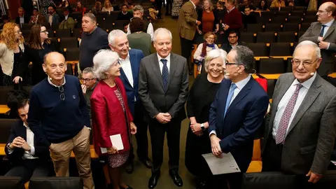 El consejero de Industria, Empleo, Innovaci&oacute;n y Comercio, Eduardo Arasti, participa en la jornada conmemorativa del 50 aniversario de la apertura del Centro de Higiene y Seguridad en el Trabajo. 
26 ABR 24