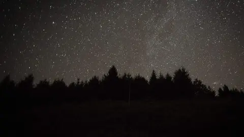Cervantes, Lugo. Noche de perseidas en la Serra de Ancares, en la noche del s&aacute;bado 12 de agosto
