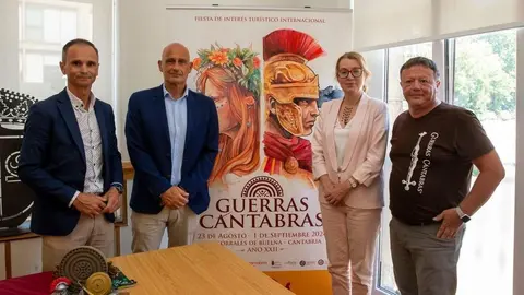 6:30 horas. Ayuntamiento de Los Corrales de Buelna
La consejera de Cultura, Turismo y Deporte, Eva Guillermina Fern&aacute;ndez, presenta
la XXIII edici&oacute;n de Las Guerras C&aacute;ntabras 16 AGOSTO 2024 &copy; Miguel De la Parra