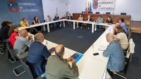 12:30 horas. Sal&oacute;n de actos de la Consejer&iacute;a (Planta 0)

La consejera de Desarrollo Rural, Ganader&iacute;a, Pesca y Alimentaci&oacute;n, Mar&iacute;a Jes&uacute;s Susinos, se re&uacute;ne con el sector ganadero.