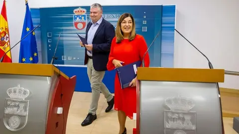 10:30 horas. Sala de prensa del Gobierno de Cantabria
La presidenta de Cantabria, Mar&iacute;a Jos&eacute; S&aacute;enz de Buruaga, presenta la reforma fiscal. 
28 SEPTIEMBRE 2023 &copy; Miguel De la Parra
