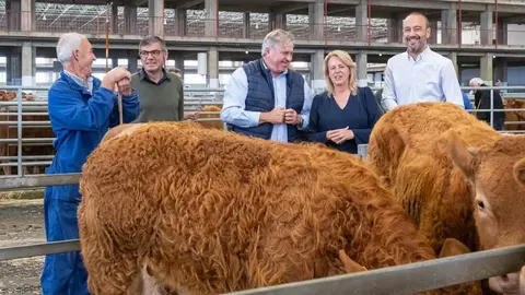 12:00 horas. Mercado Nacional de Ganados. La consejera de Desarrollo Rural, Ganader&iacute;a, Pesca y Alimentaci&oacute;n, Mar&iacute;a Jes&uacute;s Susinos, visita el Mercado Nacional de Ganados. 8 de octubre de 2024 &copy; Ra&uacute;l Lucio