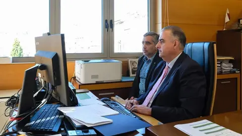 12.00 horas. Despacho del consejero. El consejero de Fomento, Vivienda, Ordenaci&oacute;n del Territorio y Medio Ambiente, Roberto Media, participa en la Conferencia Sectorial de Vivienda. 24 de octubre de 2024 &copy; Ra&uacute;l Lucio